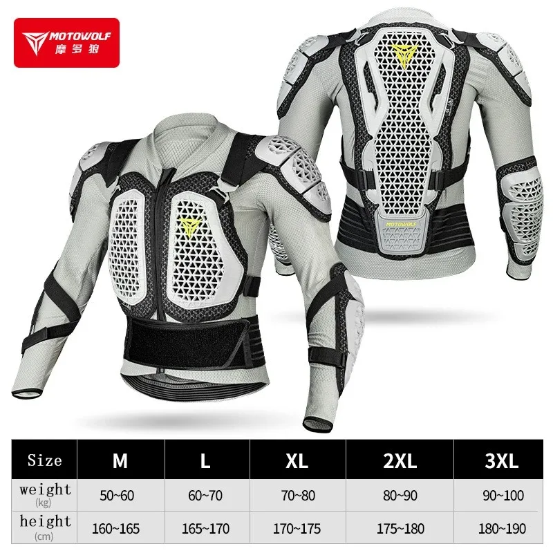 

Mens Motocross Motorcycle Jacket CE Approved Breathable Off Road Body Armor Protective Riding Gear For Dirt Bike And Racing