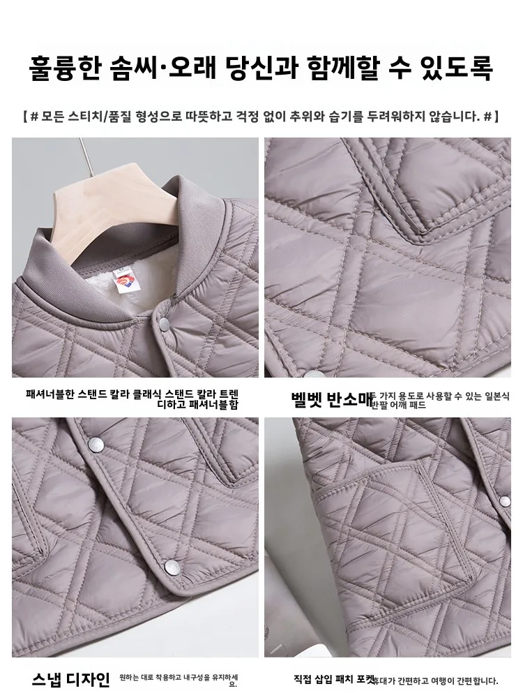 Thiened para baixo colete de algodão feminino oulder proteção calor pequeno casaco de algodão f sve gola outono inverno faion