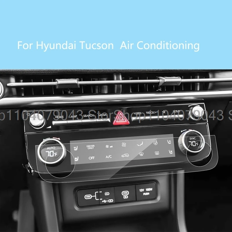 Screen Protector For Hyundai Tucson 2025  LCD Air ConditioningClimate Control Touch Display Screen Protector Film