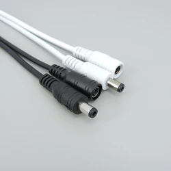 5.5x2.1 Plug white DC male or Female Cable Wire Connector For 3528 5050 LED Strip Light