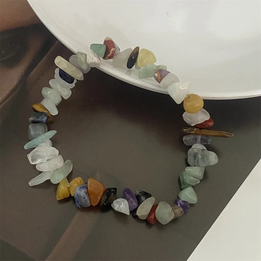 2026 سوار من حجر الكريستال الطبيعي للرجال والنساء غير النظامية الريكي محظوظ سوار موضة الفراولة كريستال جمشت مجوهرات #6