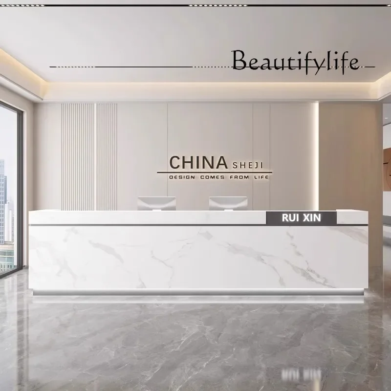 

JB Reception Desks Mostrador De Tienda Table Empfangstheke Home Counter Store Beautician Podium Uxury Reception Desk Beauty Salo