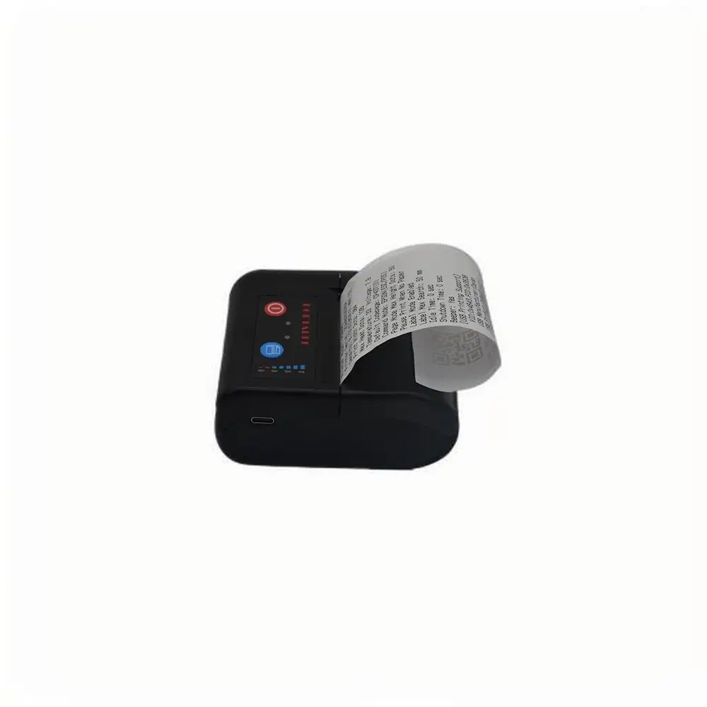 58mm Thermal Portable Receipt Label Barcode Printer with Rechargeable Battery Mini Printer ODM/OEM Support