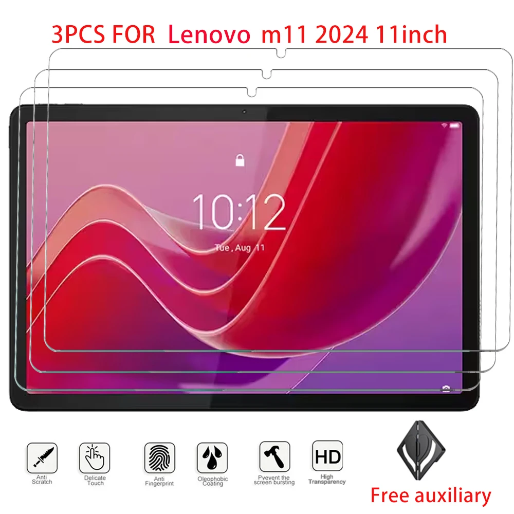 

Защитная пленка из закаленного стекла для Lenovo Tab M11 2024, 3 шт., 11 дюймов, планшет Lenovo M11, защитная пленка для экрана