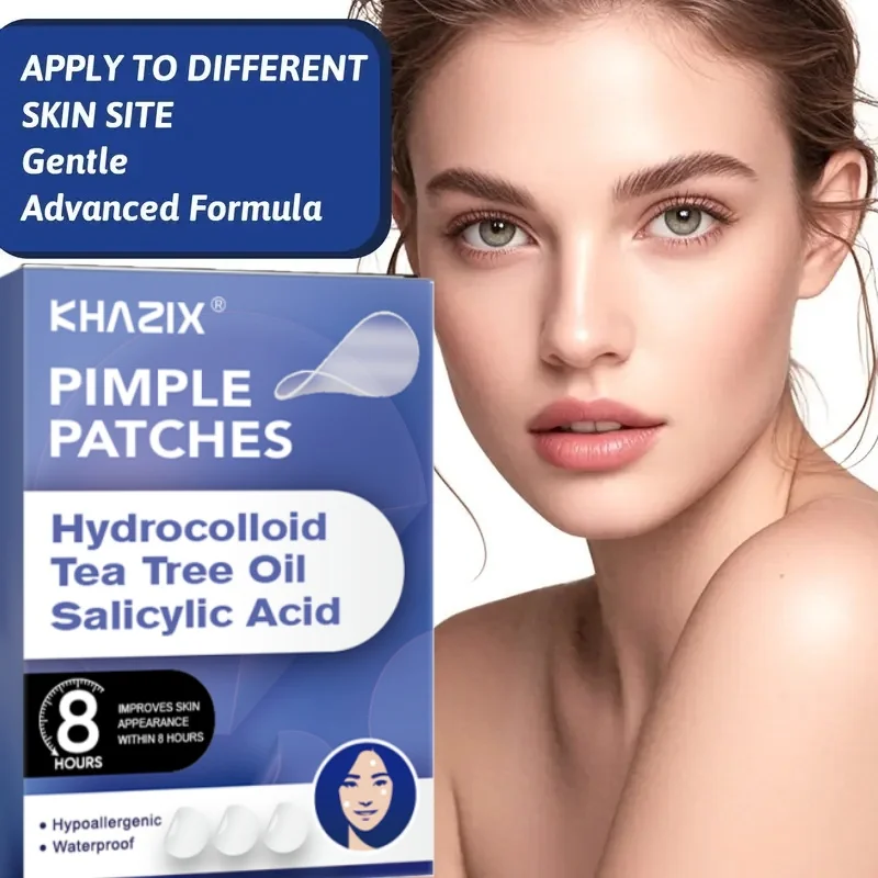 288/360 unidades, adesivos para acne - dois pedaços de água colóide para cobertura de acne para dia e noite, com ácido hialurônico e chá tre