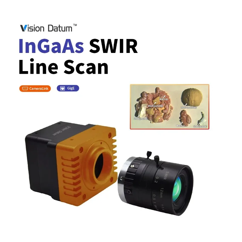 InGaAs 512x1 1024x1 CameraLink/GigE Hyperspectral Line Scan SWIR Infrared Camera for Fruit Spoilage Detection