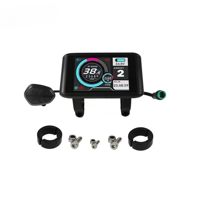 SVMC72150-APT Protocol 48V-72V 150A V2 Version BLDC Controller with TFT UKC1 Display Speedometer for 4000W Spoke Motor