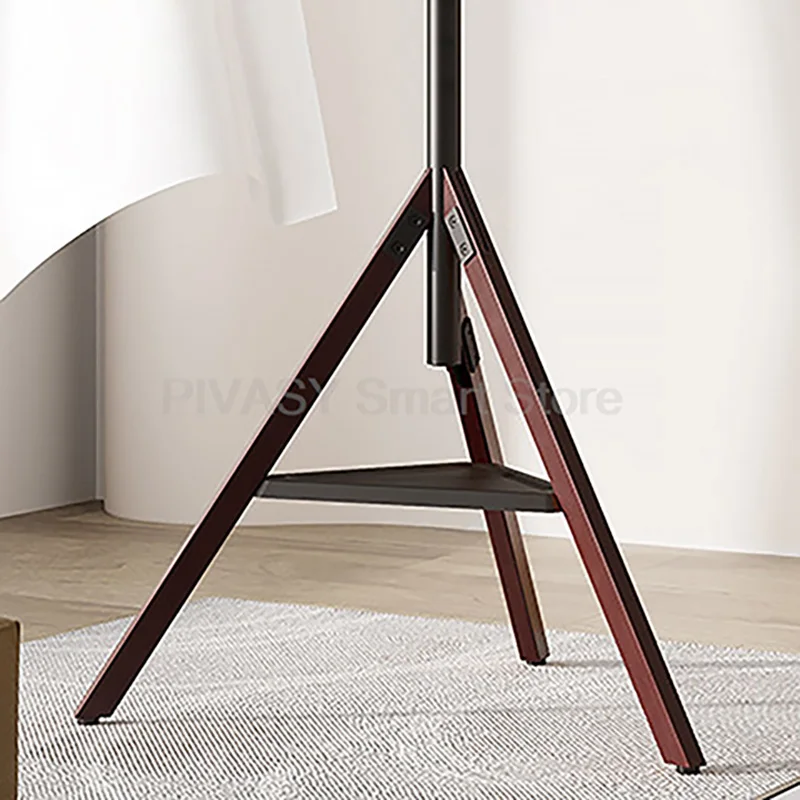 

Напольная подставка для телевизора Мобильная художественная подставка из цельного дерева Домашнее настенное крепление для телевизора 10-65/75 дюймов Универсальный регулируемый вращающийся компактный прочный