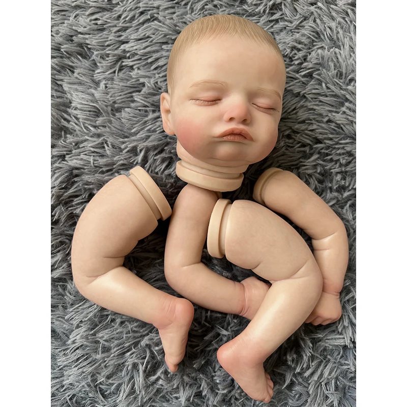 NPK 18''Handgefertigte, unmontierte Puppenteile, wiedergeborenes Puppenset, Rosalie, lebensechte 3D-gemalte, sichtbare Adern, Kunstpuppe zum Sammeln, Weihnachtsgeschenk