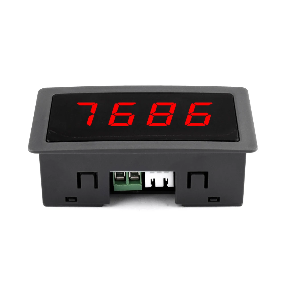 

10-9999RPM RPM Speed Meter Hall Proximity Switch Sensor 4 Digital LED Display Tachometer Gauge NPN DC 8-24V for Motor Detecting