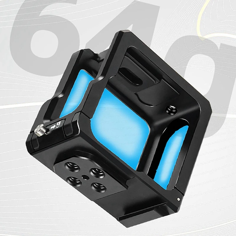 T23C Camera Cage Rig Protective Frame Side Battery Cover Cold Shoe Mount For Gopro Hero 11 Mini Action