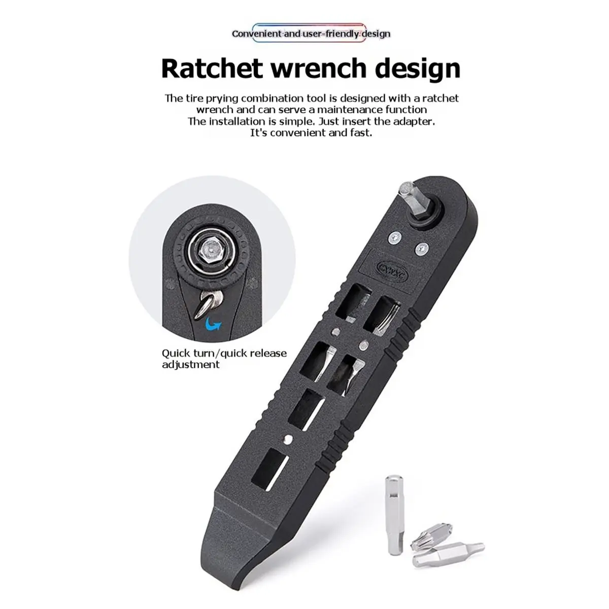 newA10R Bicycle Tire Lever Multi-Tool Bicycle Repair Set Multi-Function Tool for Bicycle Repair Tools to Bring for Bike Repairs