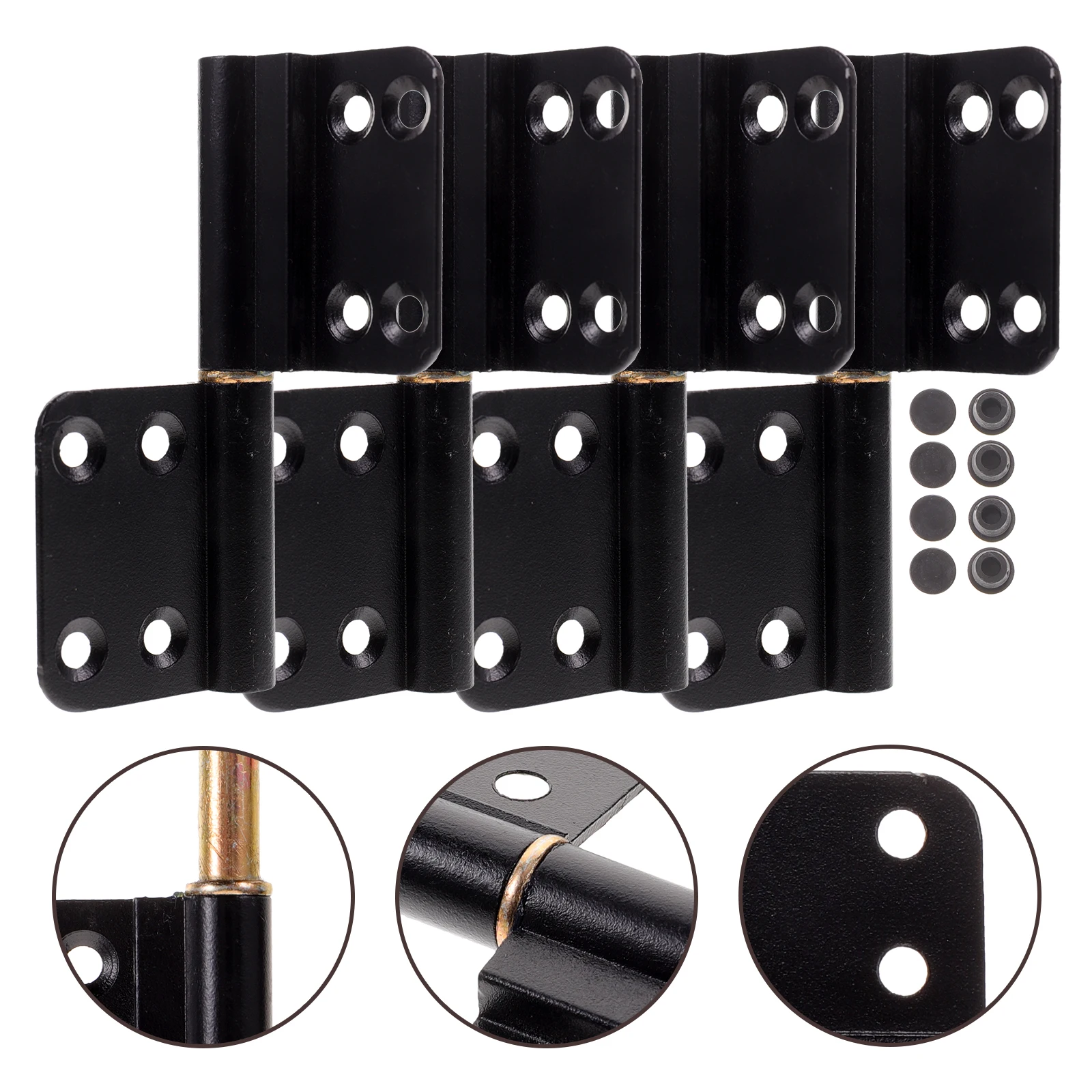 

Lift Off Door Hinges 4pcs Heavy Duty Aluminum Alloy for Bathroom Toilet Interior Cabinet Doors Replacement Durable Hinge