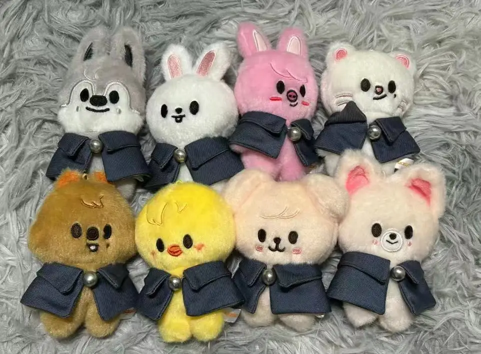 

Плюшевые игрушки SKZOO 10 см: Мягкая игрушка-волк Чан из Stray Kids, мультяшная плюшевая кукла, милый компаньон для детей, взрослых и фанатов, подарок