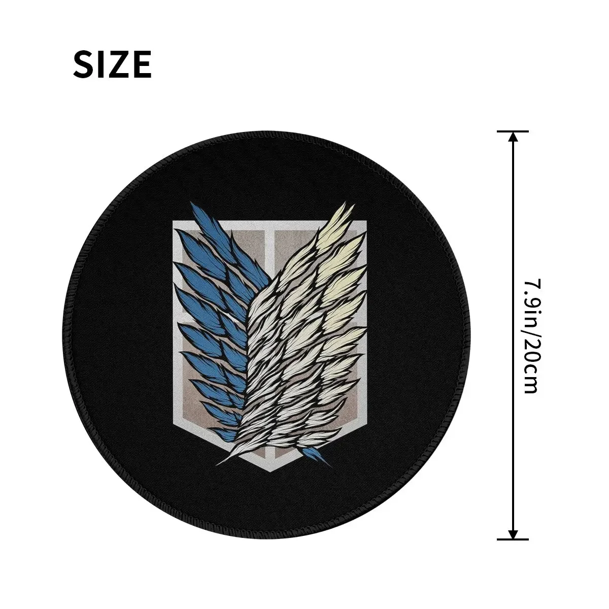 Attack On Titan Round Mouse Pad Computer Keyboard Mouse Mat Gaming Laptop Desk Mat Office Table Mats