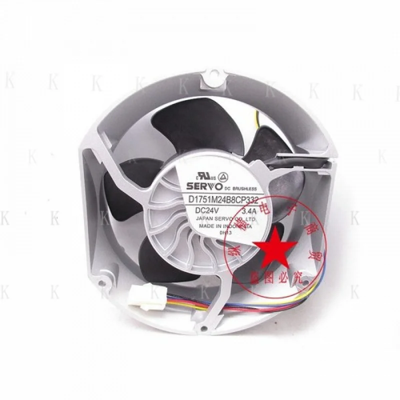 

C FOR SERVO D1751M24B8CP332 DC24V 3.4A 4-wire Cooling Fan
