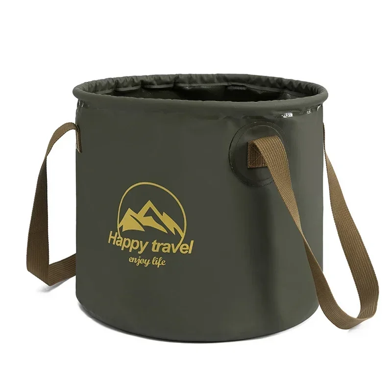 

10L/20L Multi-functional Camping Storaye Bucket Waterproof Collapsible Folding Bucket Outdoor Portable Travel Fishing Buckets