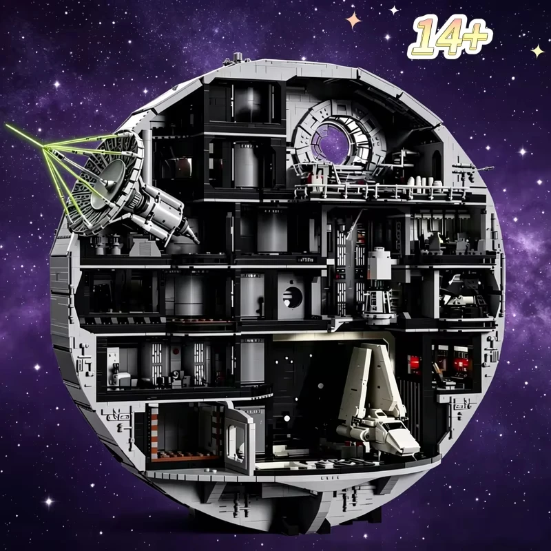 Ultimate Collector Series Death Star Building Block Model 9023PCS Detailed Desktop Ornament DIY Craft Birthday Gifts For Adult