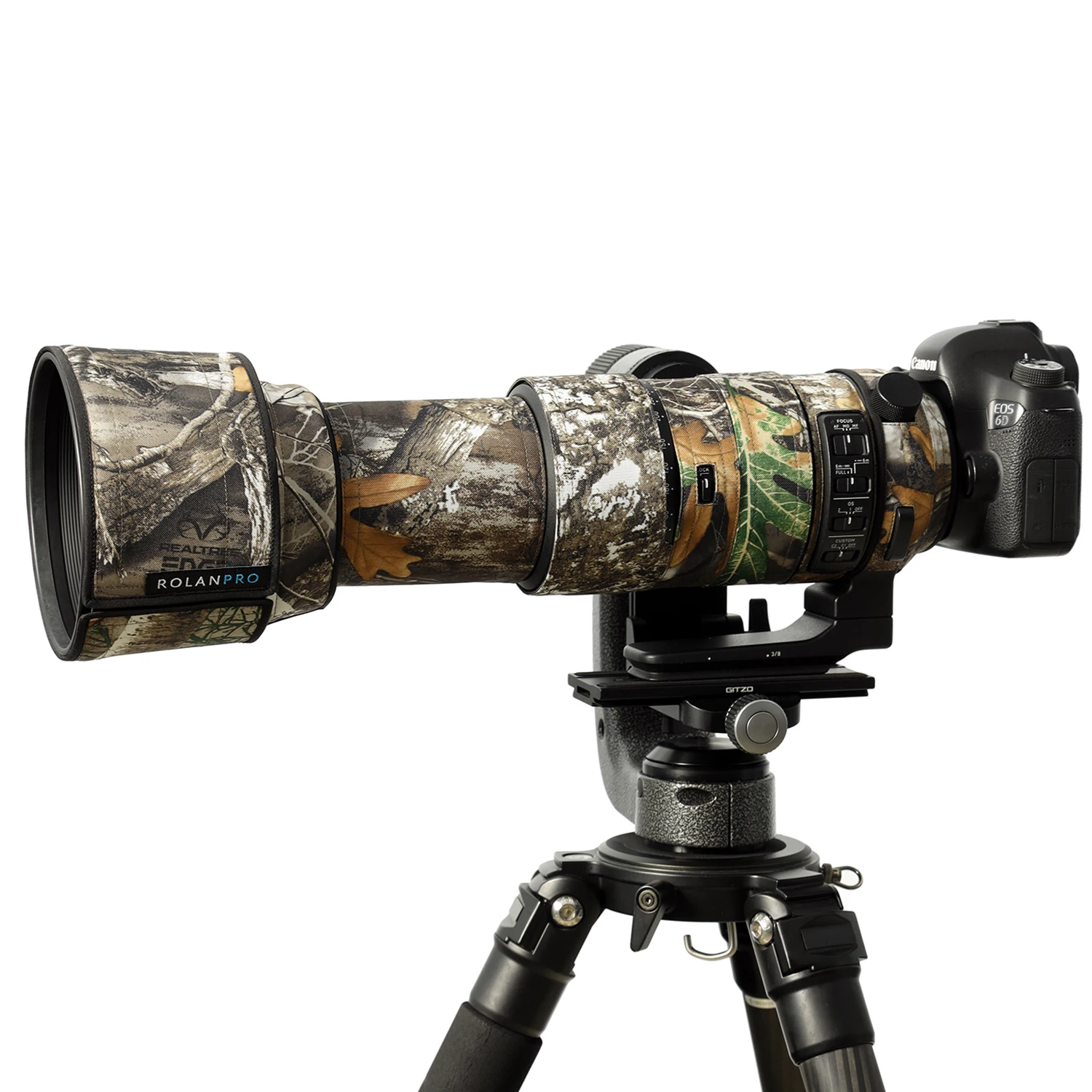 ROLANPRO-abrigo de camuflaje con lente impermeable para Sigma 60-600mm f4.5-6.3 DG OS HSM, funda deportiva, funda protectora para pistolas