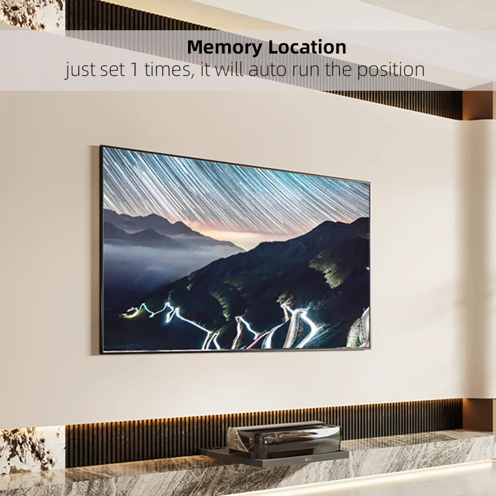 Yinzam X90 تلفزيون ليزر كهربائي متنقل تلسكوبي الجدول UST العارض حامل خزانة UST الذكية خزائن التلفزيون عالية الجودة