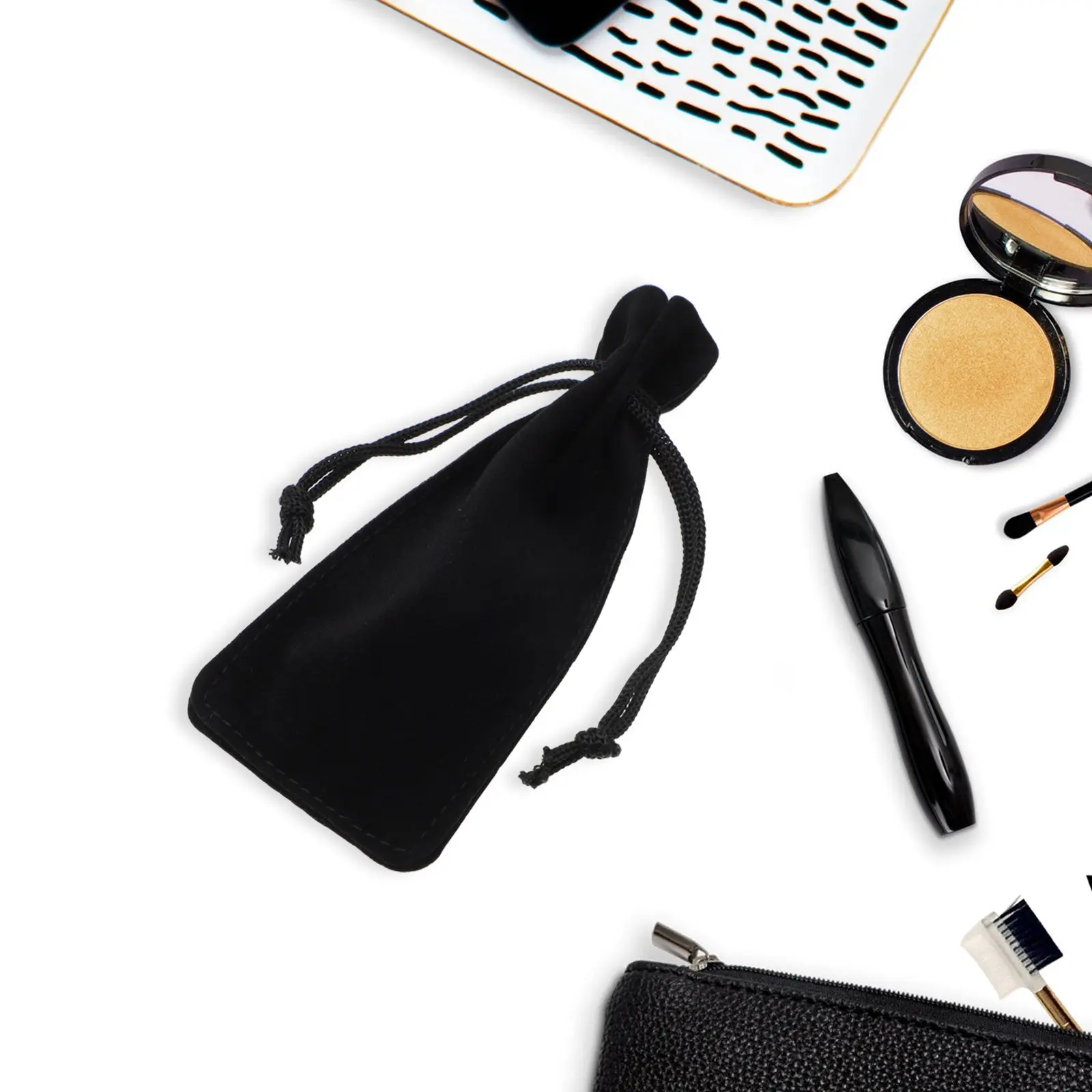 

6Pcs Small Pouch for Lipstick Premium Material Easy Carry Storage Bag Women's Organizer Travel Outdoor Convenience