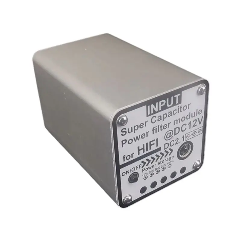 ABFN-For Hifi For Audio Video Equipment Compatible Super Capacitor Power Filter DC2.1 Input Output Super Farad Capacity 12V 5F