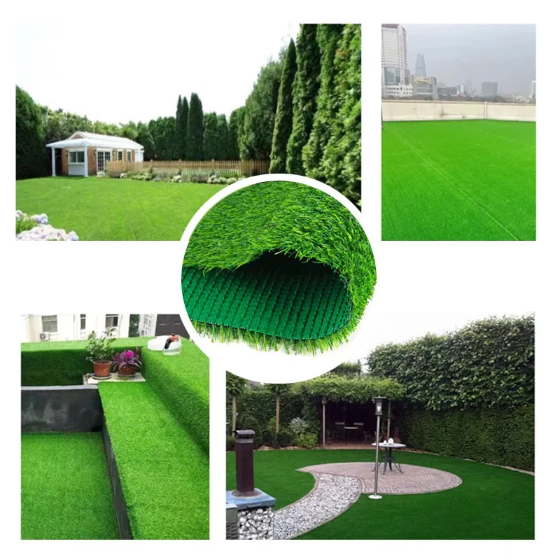 High Quality Artificial Turf Garden Synthetic Grass Carpet Lawn Garden Wedding Decoration Fake Grass Balconies Indoor Mat Roll