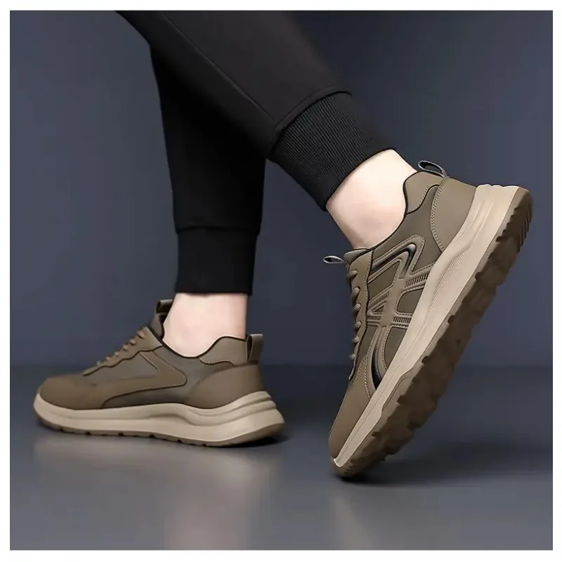 

2025 New Men's Running Shoes Casual Hiking Footwear Lightweight Breathable Walking Sneakers for Men Non-Slip Gym Sports Shoes
