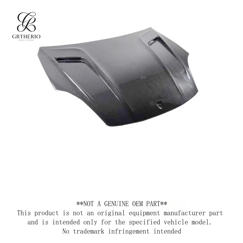 Suitable for Porsche Cayenne 9Y0 TKT model dry carbon fiber hood modification and upgrade engine cover