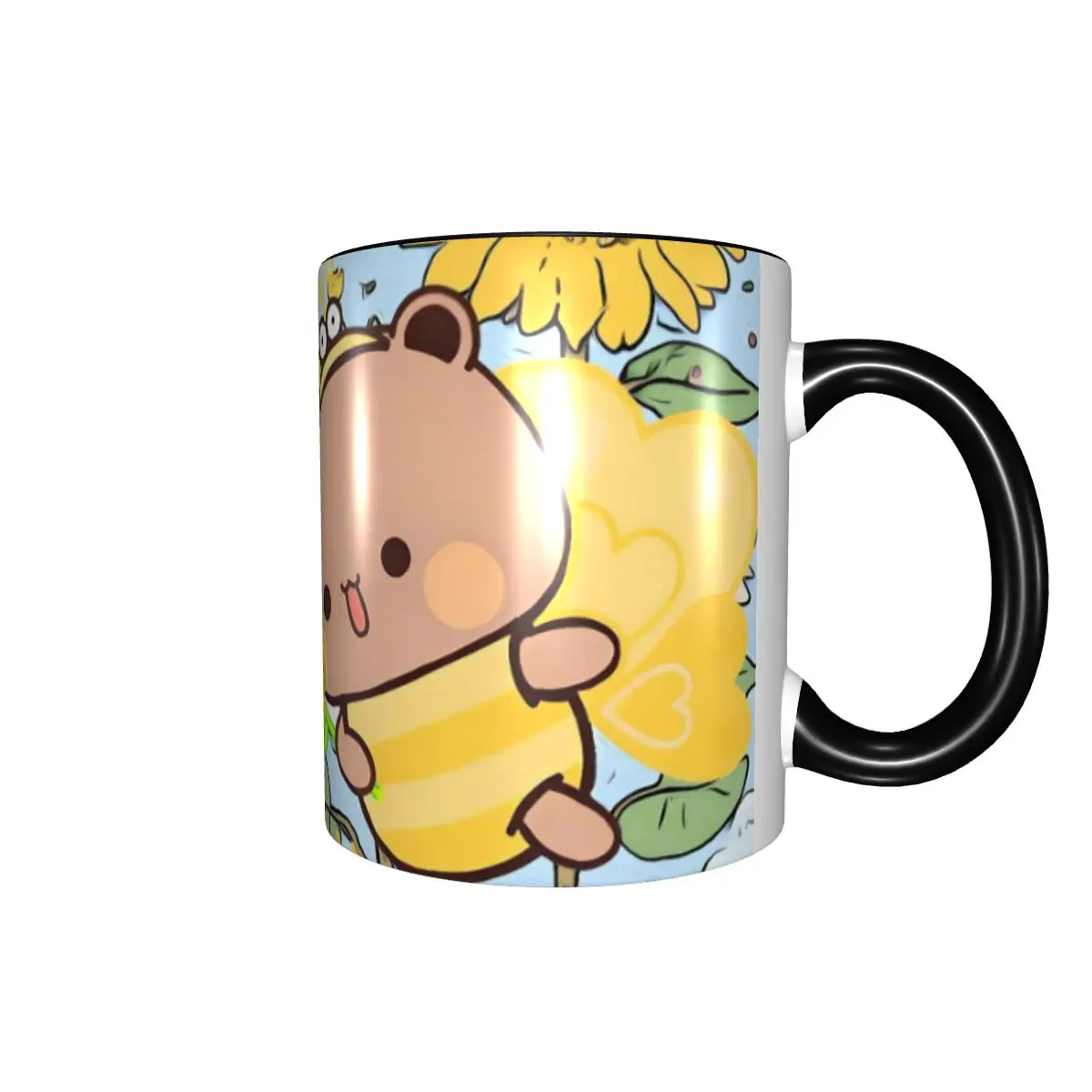 Customized B-Bubus D-Dudus Bear And Panda Mug Kawaii Cartoon Ceramic Coffee Mug Creative Present