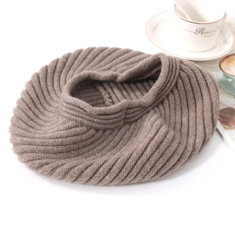 100%Wool Knitted Beret Hat Women Winter French Artist Style Beanies Hat Soft Warm Retro Elegant Cashmere Flap Cap Lady Spring
