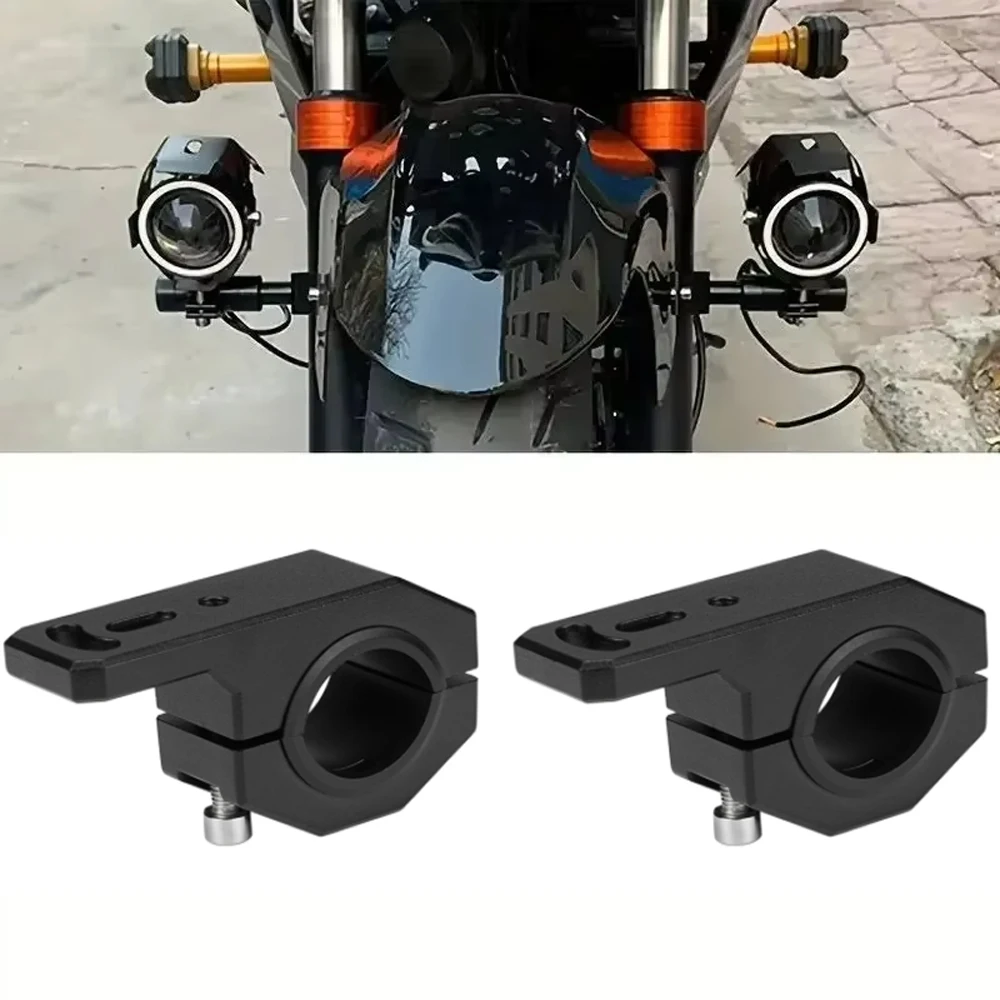 2 pièces, support de montage pour phare de moto, support universel pour phare antibrouillard, support pour phare avant, accessoires.