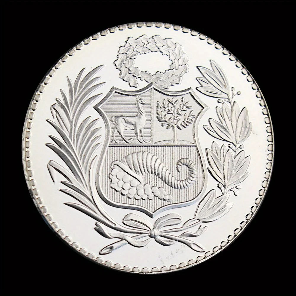 Statue of Liberty, Peru Collectible Silvery Plated Souvenir Coin Collection Gift Basso-relievo Non-currency Commemorative Coin view 3