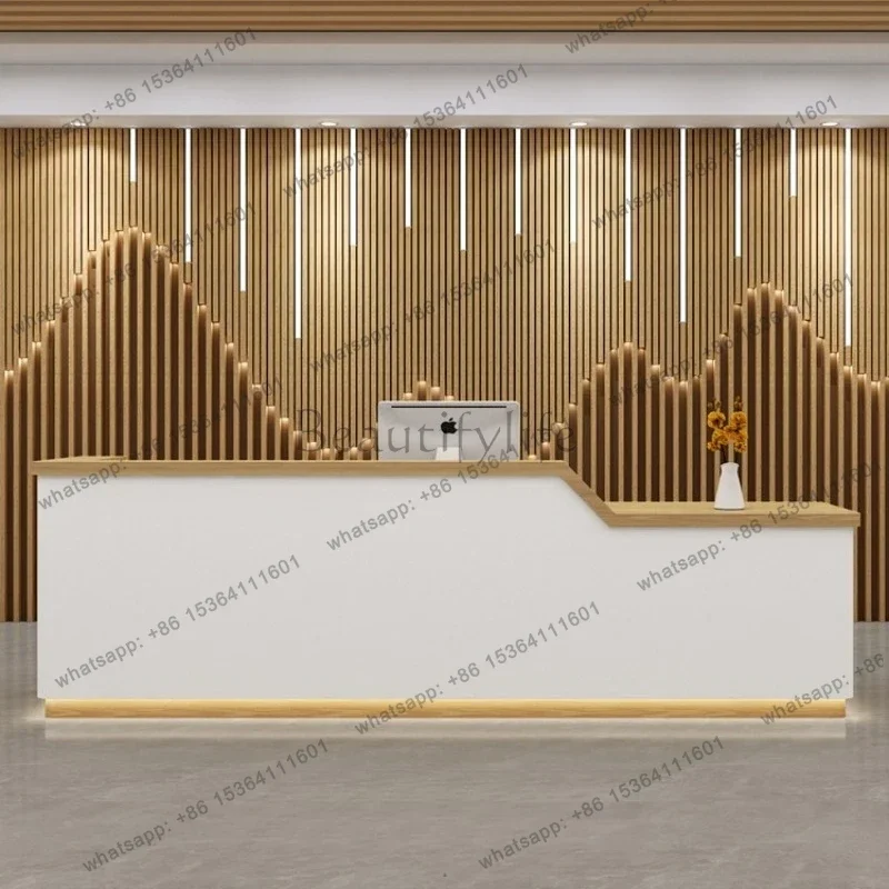 Best Sellers Light Luxury Reception Desks Fashionable Elegant Modern Simplicity Reception Desks Office Furniture Reception Et Ta