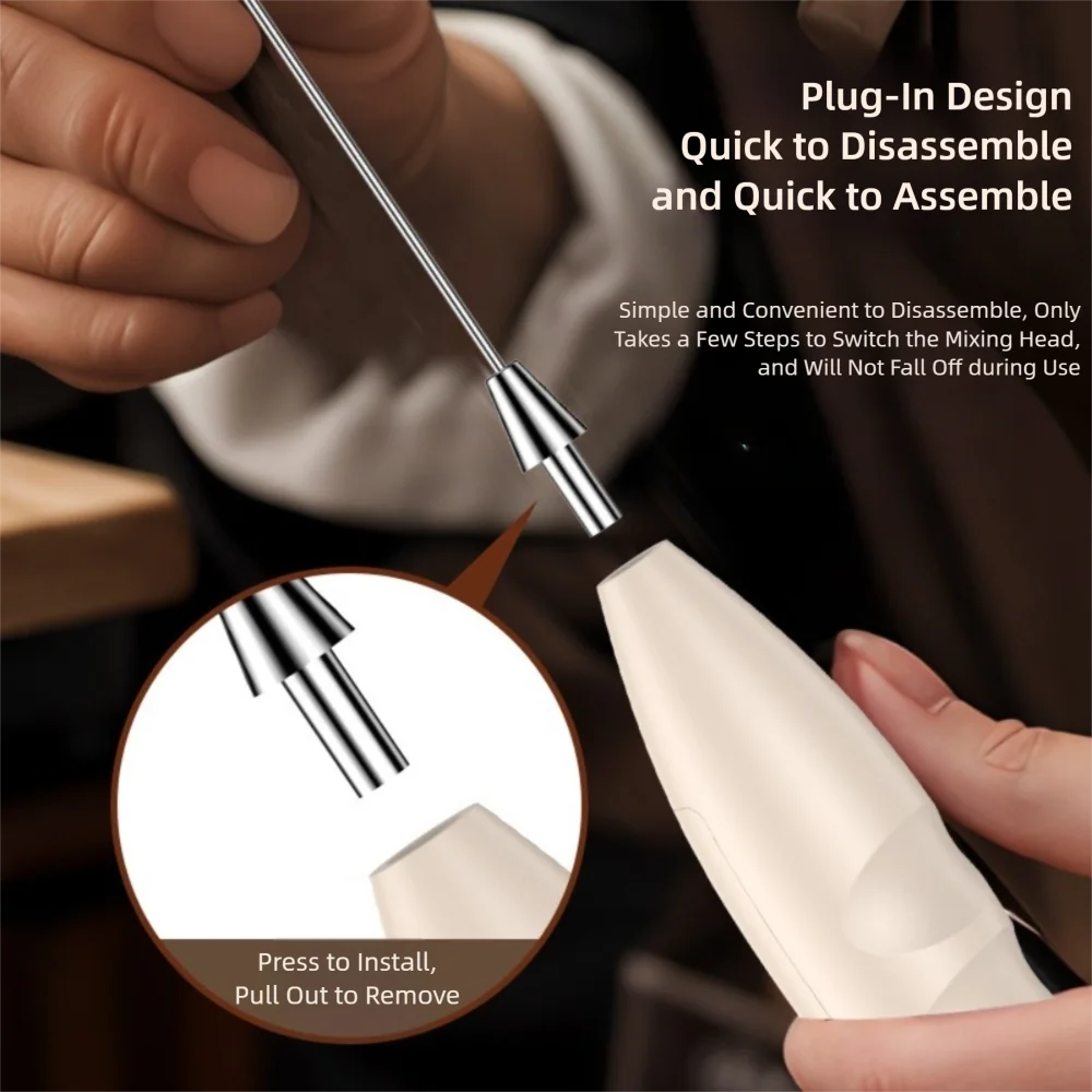 High Quality Handheld Electric Milk Frother 3 Speed Portable Whisk Mixer Stirrer Multifunctional Egg Beater Kitchen Whisk Tools