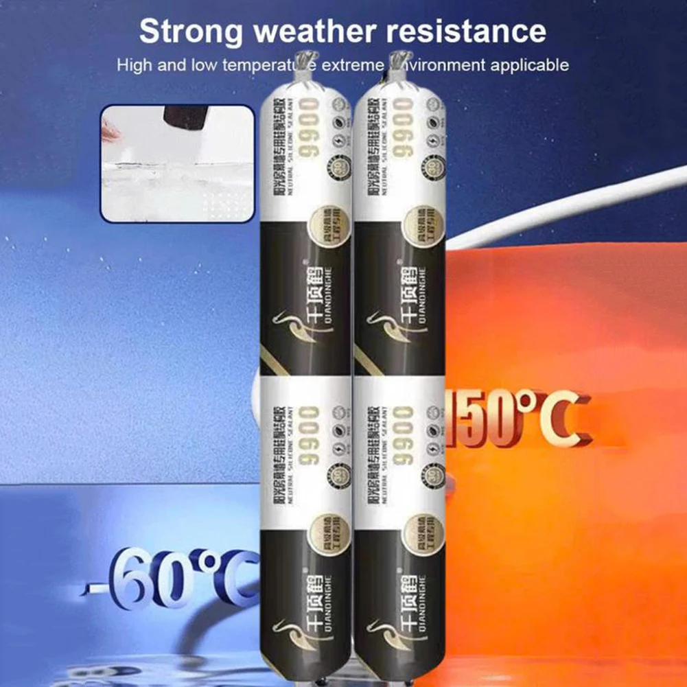 High Strength Waterproof Silicon Sealant Waterproof 9900 Sealing Glue Ideal For Fixing Sealing Filling-Gaps For Kitchen Sink