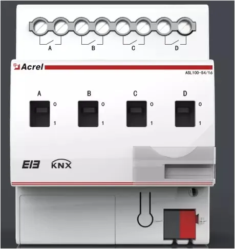 ASL100-S4/16 Lighting Control System 0-10V 4 Loops Din-rail Intelligent Device Smart Switch Driver with Current Monitor