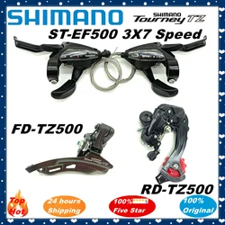 Shimano 21 Speed Groupset ST-EF500 3x7 Bike Shifter Lever Brake Lever RD-TZ500 Bike Rear Derailleur FD-TZ500 Front Derailleur