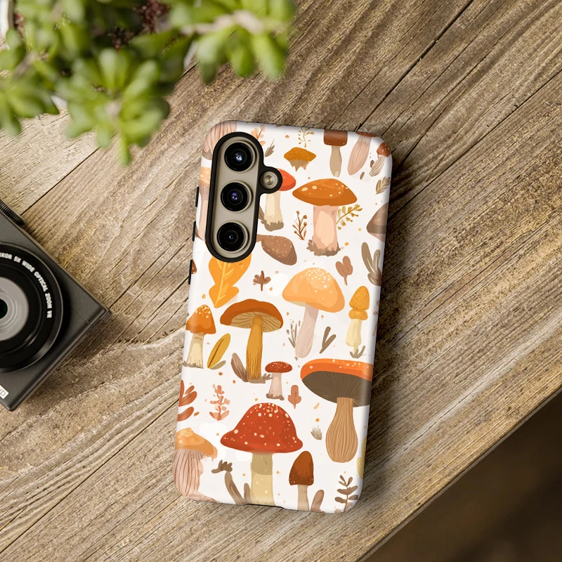 Fcicicase Custodia per telefono modello fungo per Samsung Galaxy A56 A 56 A26 Cover morbida acrilica opaca per Samsung A16 A26 A36 5G