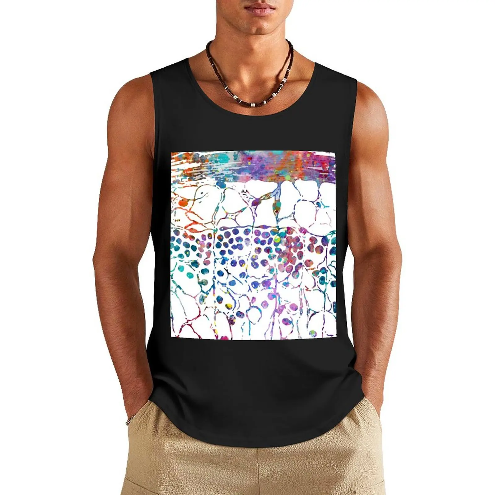 

Section of Lymphatic Gland Tank Top Man clothes for gym basketball summer clothes man 2025 gym