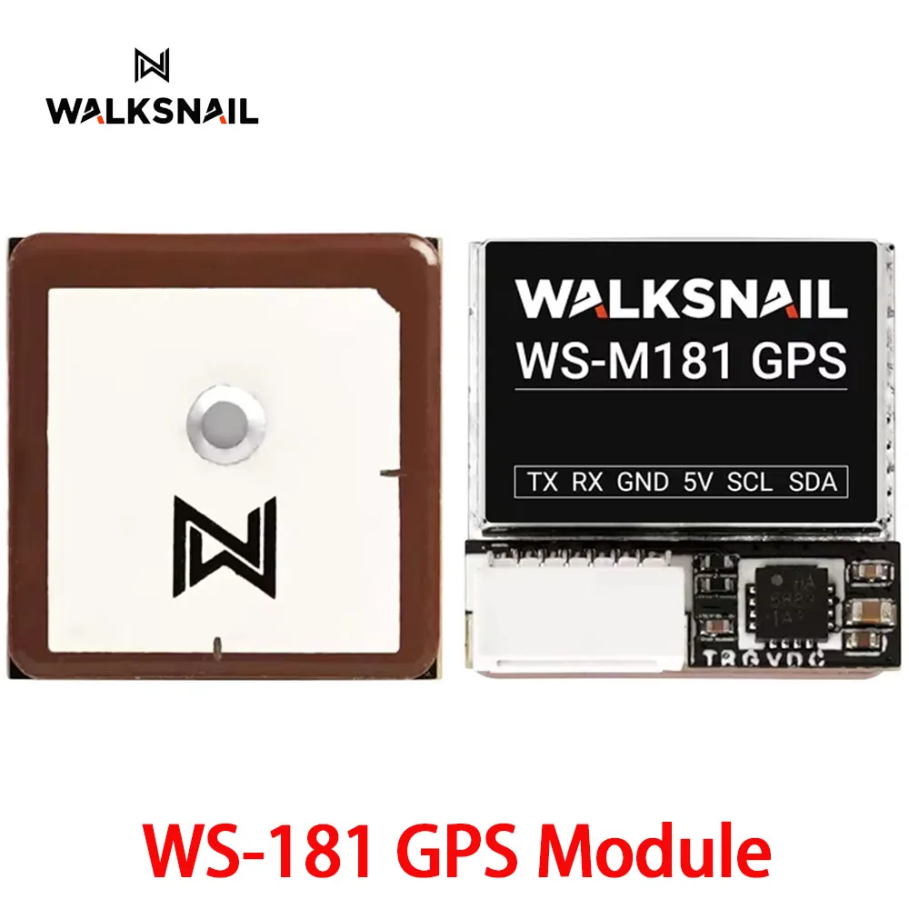 

CADDX Walksnail WS-M181 GPS M10 GNSS BUILT-IN QMC5883 Compass Ceramic Antenna for RC FPV Airplane Long Range Freestyle Drone