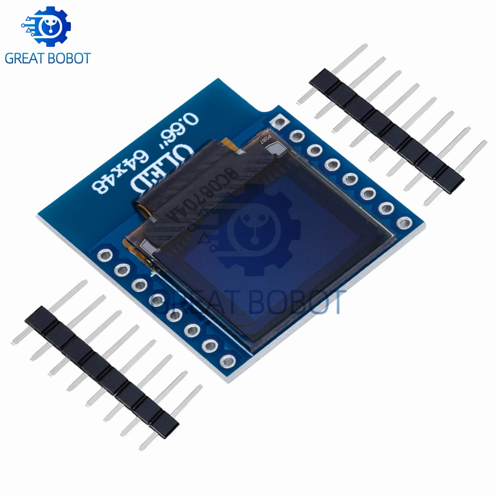 Модуль органического светодиода BS 0,66 дюйма для WEMOS D1 MINI ESP32, модуль Arduino AVR STM32 64x48, ЖК-экран 0,66 дюйма IIC I2C OLED