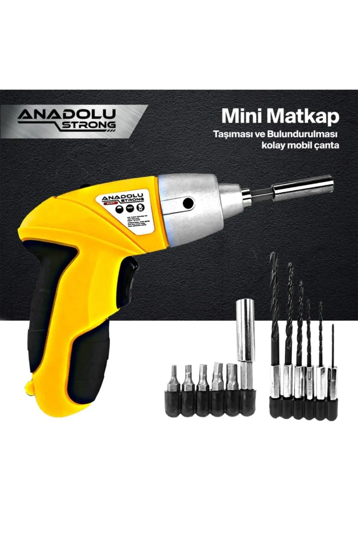 Anadolustrong Scr17 26 Bits Parça Rechargeable Screwdriver Drill Set