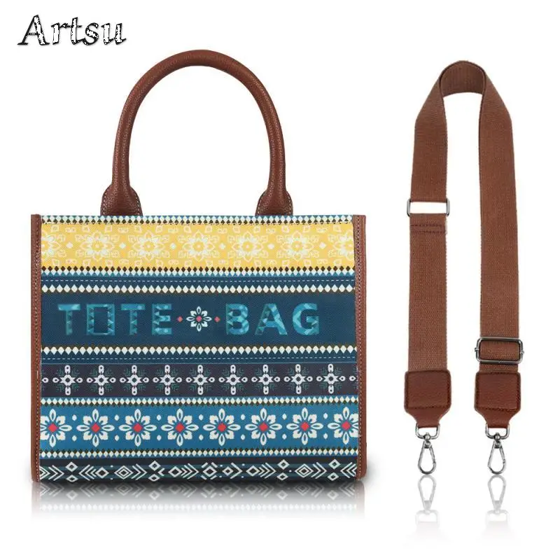 New Fashion Shoulder Bag Women Canvas Bag Tote Bags High Capacity Mother Child Package Bohemian Style Outdoor Crossbody Bag ﻿