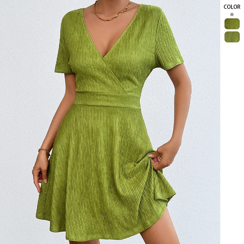 

Amazon cross-border European and American dresses 2026 summer fashion new elegant A-line skirt