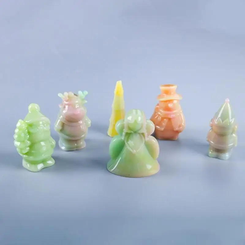  Diy Crystal Three-dimensional Christmas Jewelry Ornaments Pendant Silicone Mold