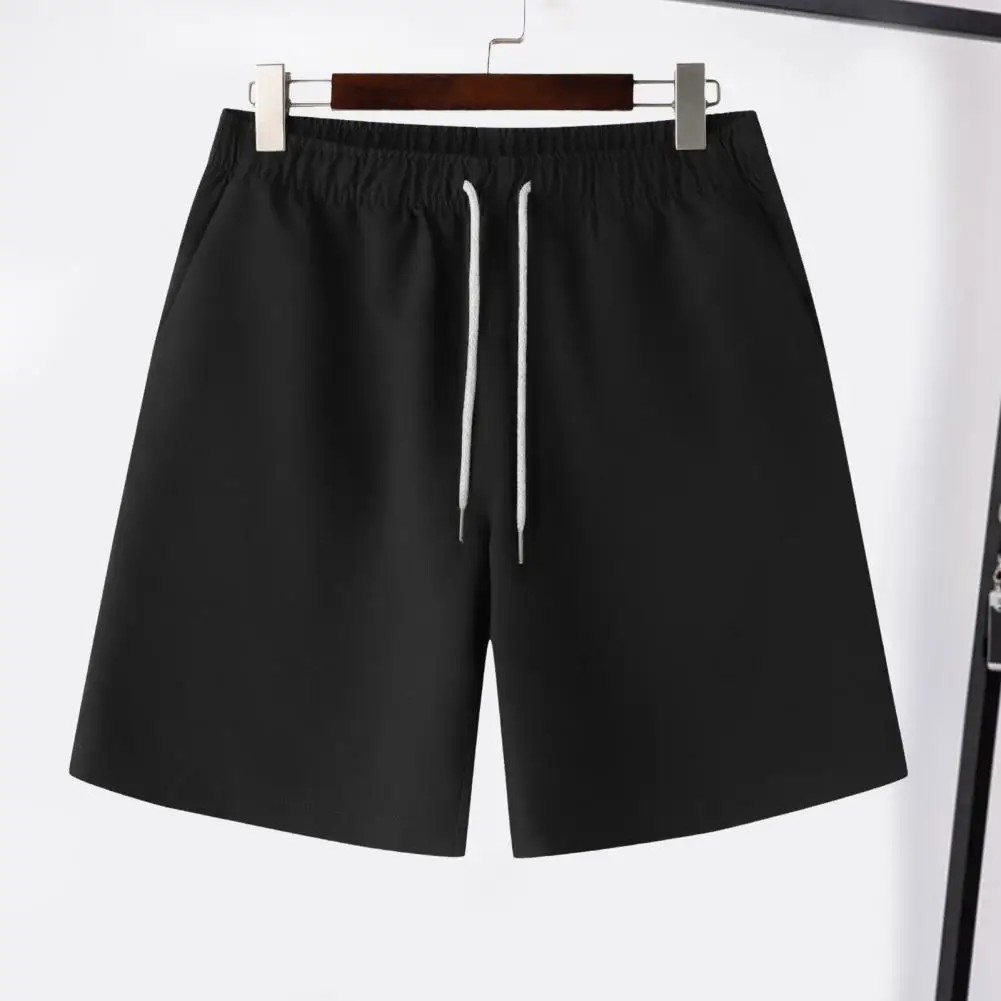 

Шорты мужские с эластичным поясом, пляжные свободные спортивные штаны с завязками, с карманами, на резинке, на лето