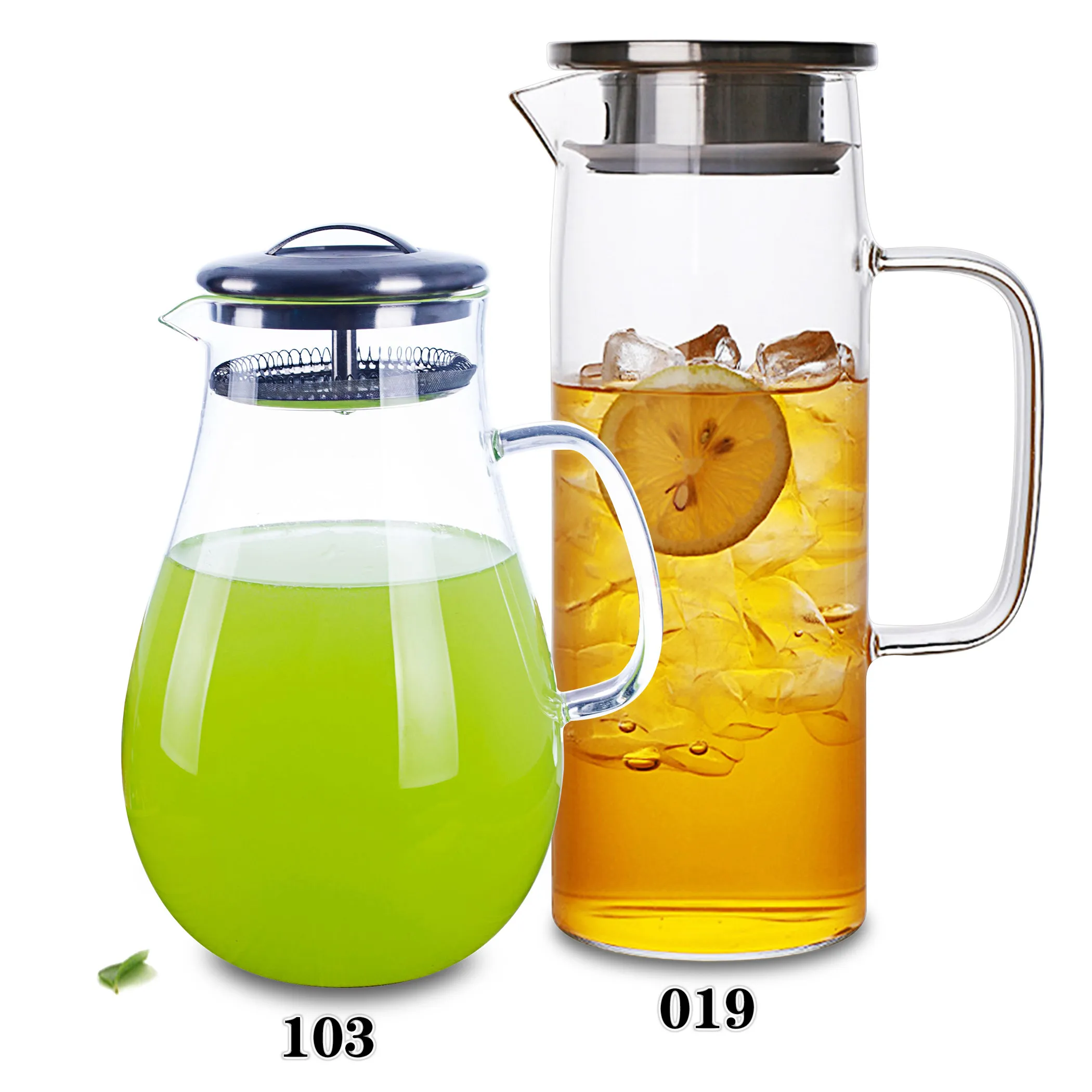 

Big High Heat Proof Glass Teapot Water Pot w/ Stainless Steel Filter Lid