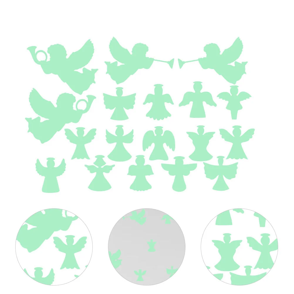 

Peel and Stick Wall Decals Christmas Fluorescent Stickers Luminous Decorative Baby
