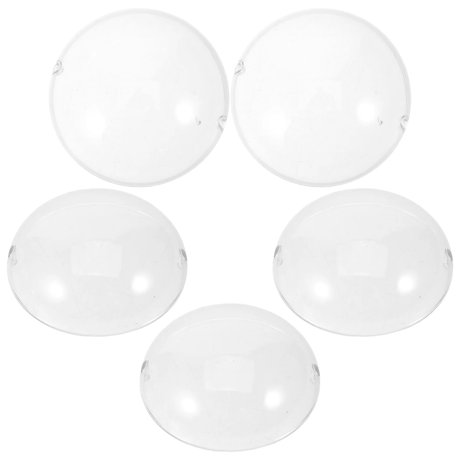 

5Pcs Clear Acrylic Transparent Face Mask Protective Cover Anti-Scratch Display Case for Mini Headwear DIY Craft Collectibles